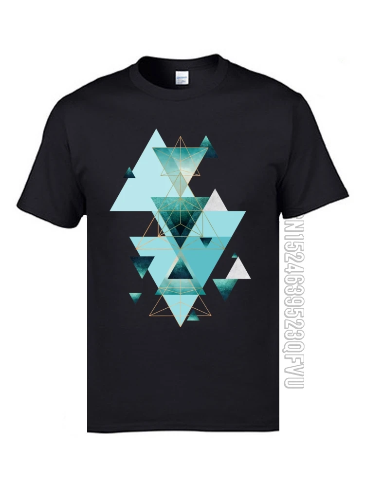 Geometric Compilation Graphic T Shirts Mens Casual Tops & Tees Simple Style Print Cheap T Shirt New Listing Short Sleeve Clothes