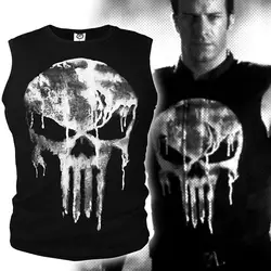 Maglietta Casual a compressione a manica corta 3D Punisher maglietta maschile 3 D maglietta per uomo punishing body building T-shirt a maniche lunghe