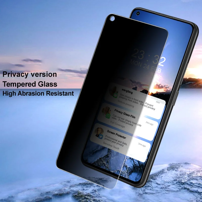 Anti-spy Privacy Tempered Glass Film Cover Screen Protector For Oneplus Nord N10 5G One Plus N100 Onepluus N200 5G 1+ Nord N10