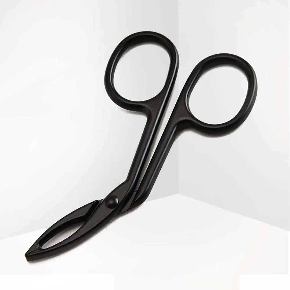 Professional Elbow Straight Pointed Beauty Tools Clip Scissors Eyebrow Pliers Hairs Puller Tweezers