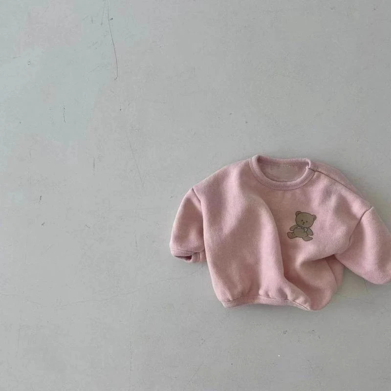 Newborn Baby Cartoon Bear Sweatshirts Toddler Baby Girls Boys Cotton Hoodies Tops Infant Fashion Clothes 2023 Spring Autumn