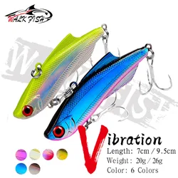 WALK FISH VIB Baits Sinking Fishing lures 7cm 20g 9.5cm 26g Hard Plastic Artificial Vibration Winter Ice Jigging Pike Bait
