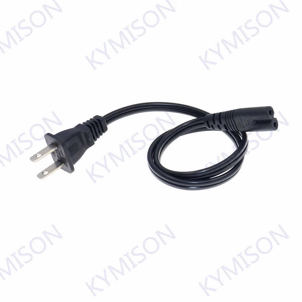 US NEMA 1-15P 2pin male plug to IEC 320 C7 AC Power Aapter Cord 50CM/150CM For Laptop Notebook