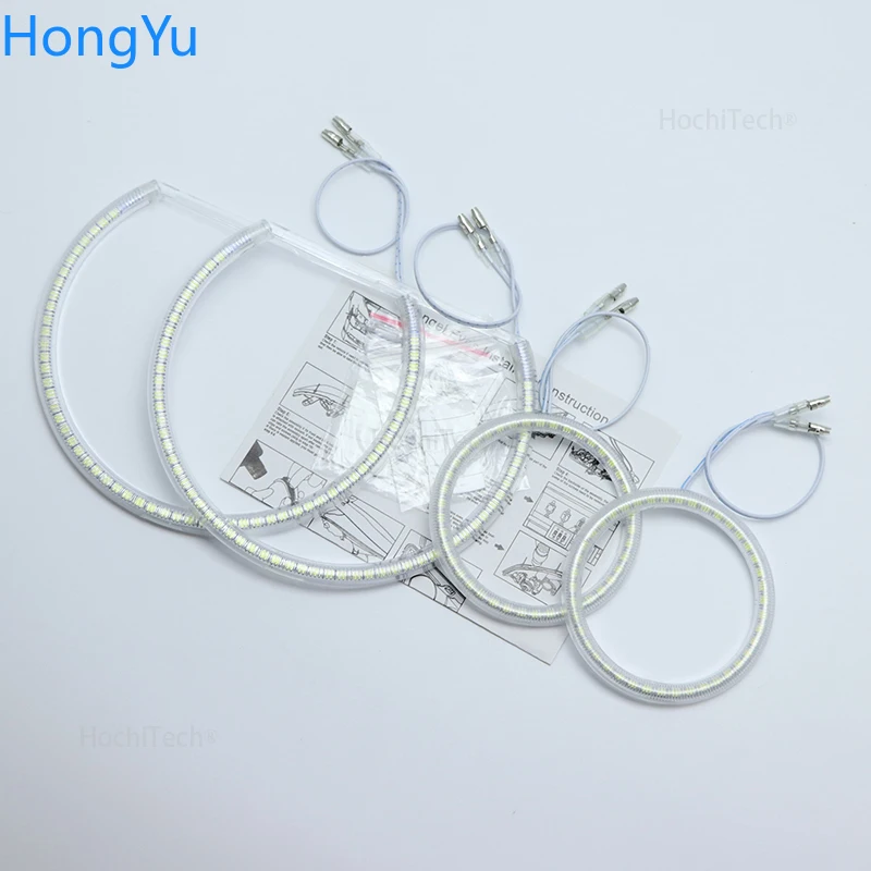 لسيارة شيفروليه تشيفي كامارو 2010 - 2013 Smd Led مجموعة عيون الملاك إضاءة ممتازة فائقة السطوع DRL أضواء النهار الجري