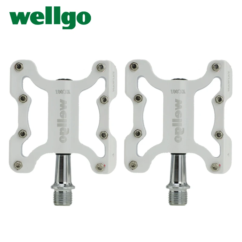 Wellgo KC001 Aluminum Alloy Ultralight MTB BMX Road Bike Pedal Cycling Cr-Mo Spindle Sealed Bearings Bicycle Parts