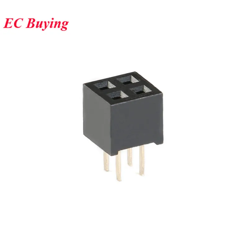 10pcs 2.0mm Single/Double Row Straight Female 2-40P Pin Header Socket Connector 2x2/3/4/5/6/7/8/9/10/12/14/15/20/25Pin SMT SMD