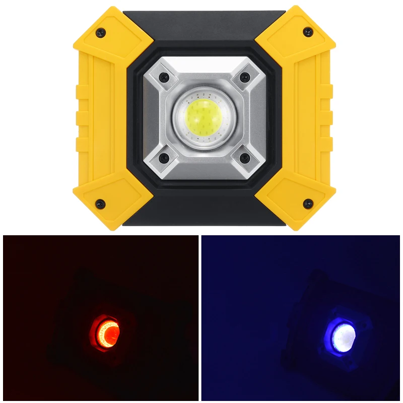 Tragbare COB Led-strahler Arbeit Licht USB Aufladbare 18650 Batterie Outdoor Licht Für Jagd Camping Notfall Taschenlampe