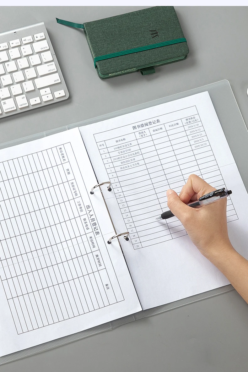 2/3/4 Ringen Eenvoudige Classy Pp Clear Document Bindmiddel A4, Map Met D-Vormige Clips