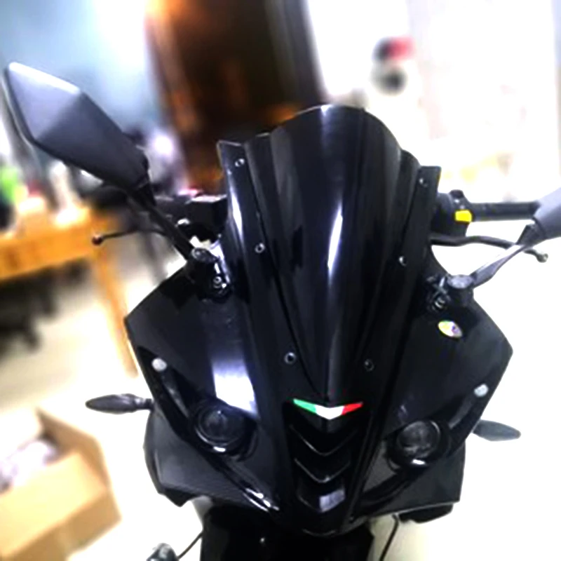 For yamaha R125 modified front windshield Apply YZF - R125 windscreen heightened competition wind R125 windshield