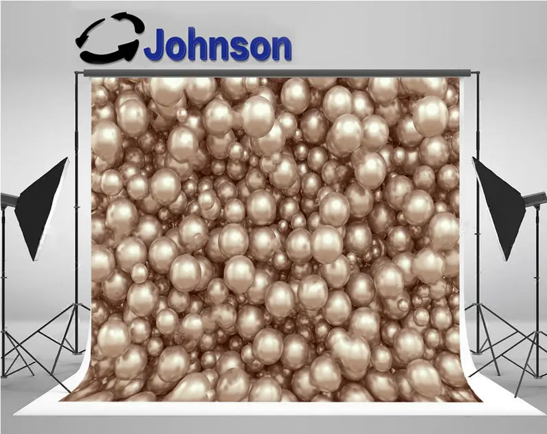 3d Pearls Jewelry Wall backdrops High quality Computer print party backgrounds