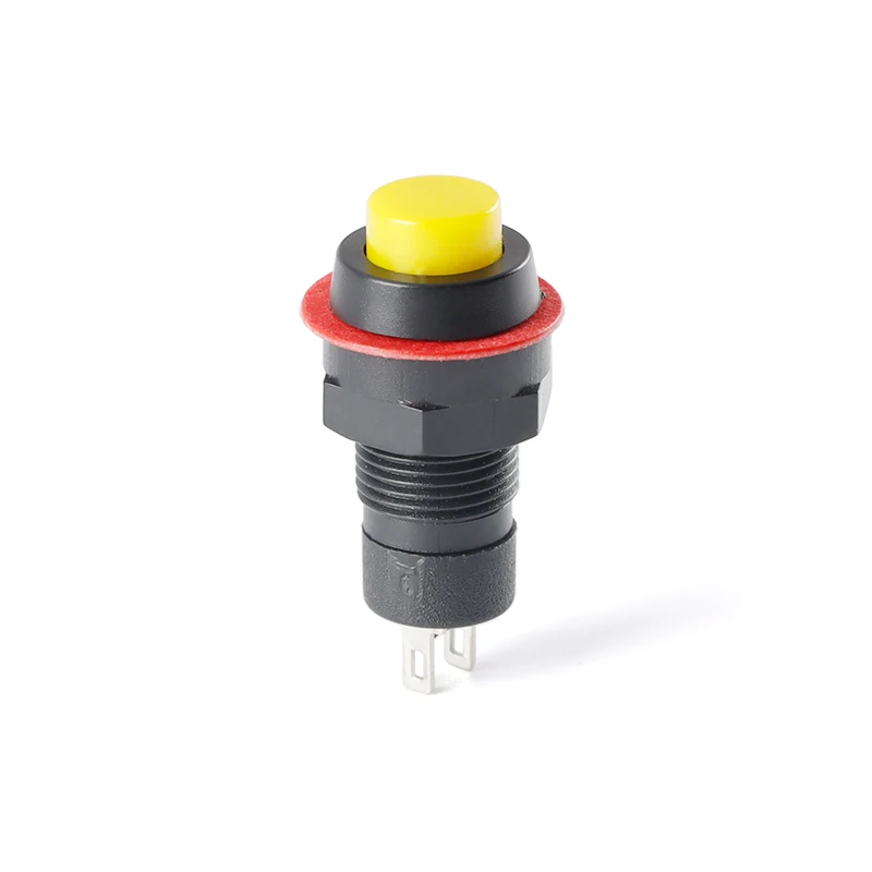 5pcs DS-211 DS-213 Push Button Switch 10mm Momentary / Self Locking Round Button Switch DS211 DS213 miniature