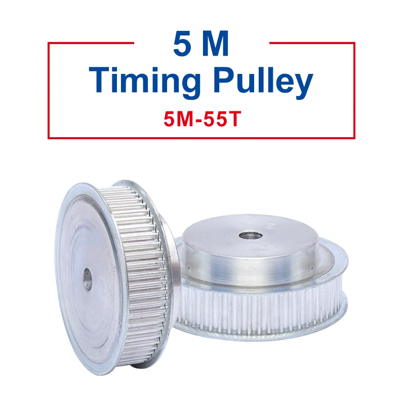 Timing Pulley 5M55Teeth BF type  Teeth pitch 5 mm Process Hole 12 mm  Pulley Wheel Slot Width 21/27mm for 20/25 mm Timing Belt