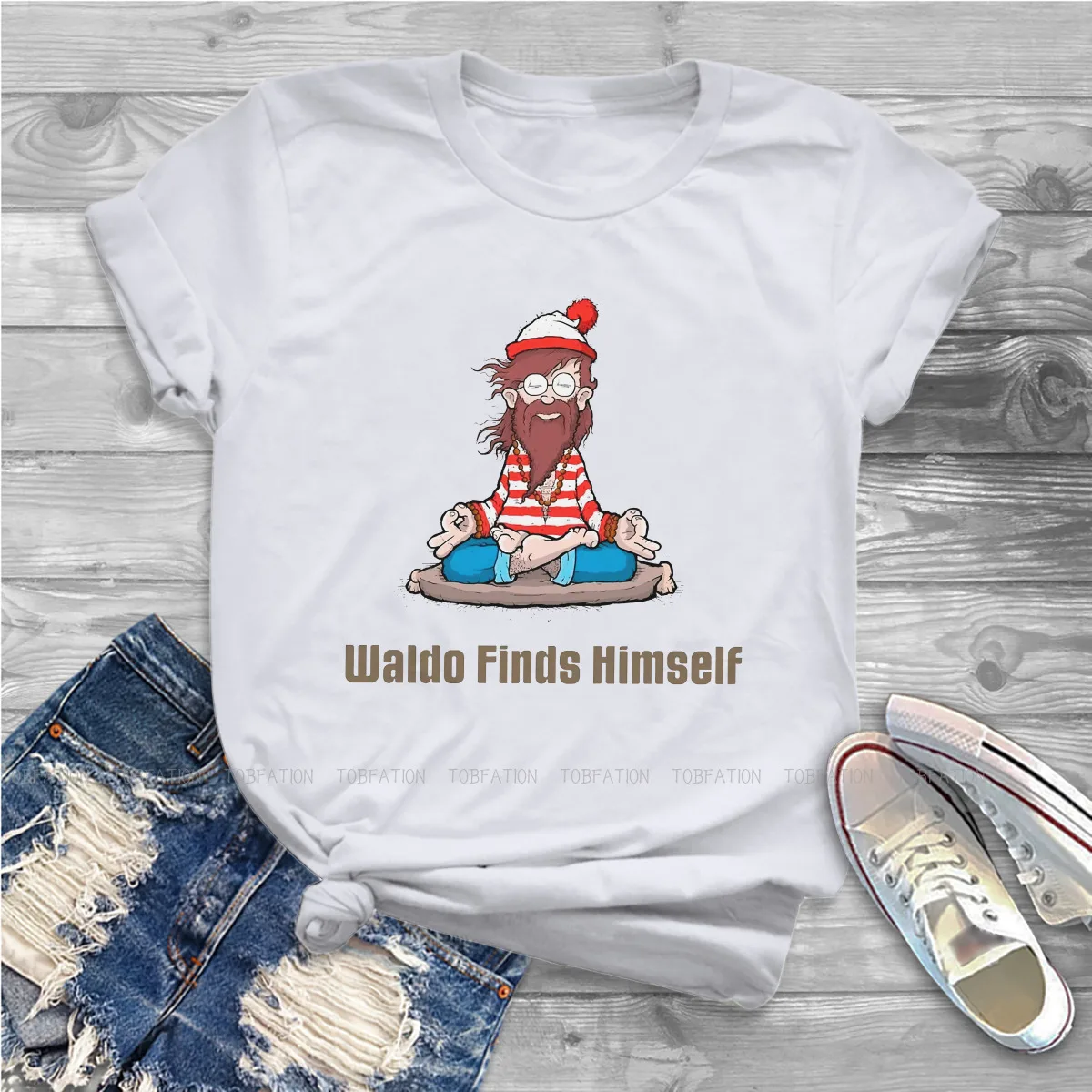 Waldo Findet Sich T-shirt Für Frauen Wo der Wally TV Tops Niedliche Weibliche T Hemd Homme Druck