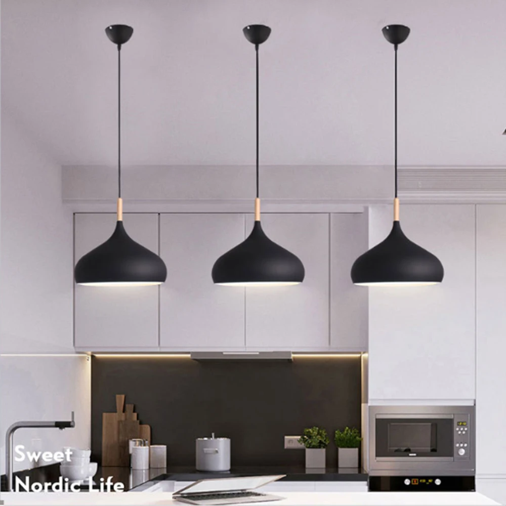 Nordic Modern E27 LED Pendant Lights Creativity Macaron Color Chandelier Indoor Home Restaurant Bedroom Bedside Living Room Bar