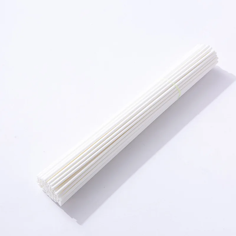 50PCS Dia 3/4/5MM Home Fragrance Premium White Polyester Fiber Sticks, Essential oil Rattan Diffuser Sticks for Air Freshener