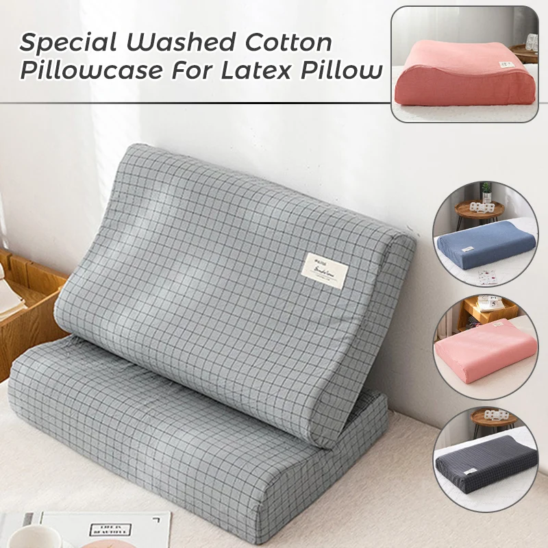 

Latex Pillowcase Cotton Memory Pillow Case Multicolor Comfortable Home Bedroom Sleeping Memory Foam Pillow Cover for Kids Adult