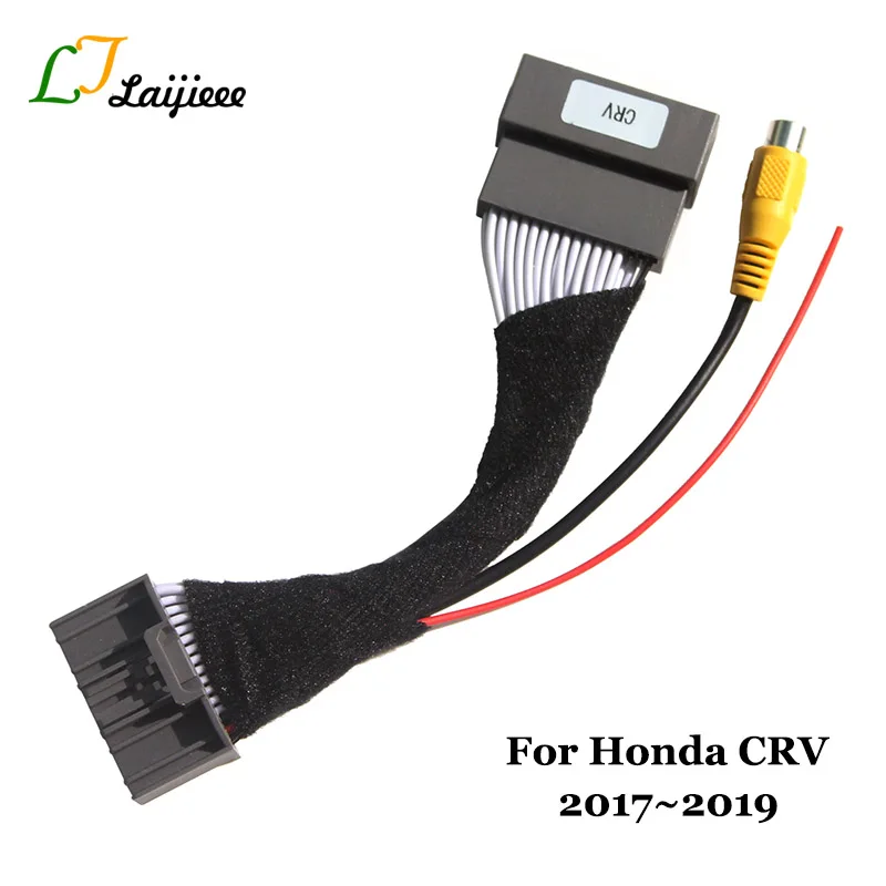 

32 Pin Interface Adapter Cable For Honda CRV CR-V 2017 2018 2019 / RCA Rear Reverse Camera Into Car Original Video Input Plug
