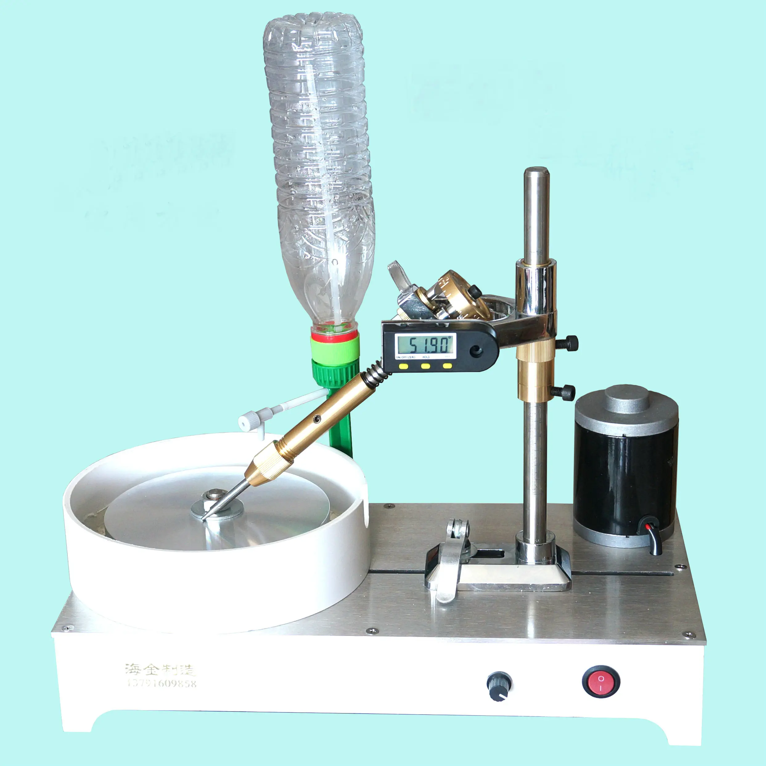 Stainless Steel Lapidary Machine 0-1800Rpm Faceted Gemstone Polishing Machine 120W Jade Processing Equipment