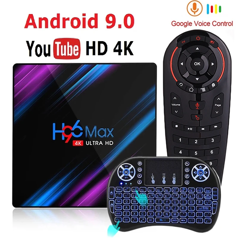 

2021 H96 MAX RK3318 Smart TV Box Android 9 9.0 4GB 32GB 64GB 4K Youtube Media player H96MAX TVBOX Android TV Set Top Box 2GB16GB