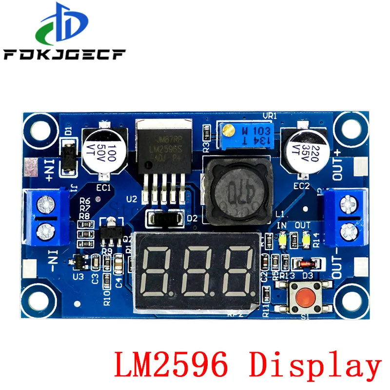 LM2596 LM2596HVS power supply module DC-DC BUCK 3A adjustable buck module regulator ultra LM2596S Step down 24V switch 12V 5V 3V