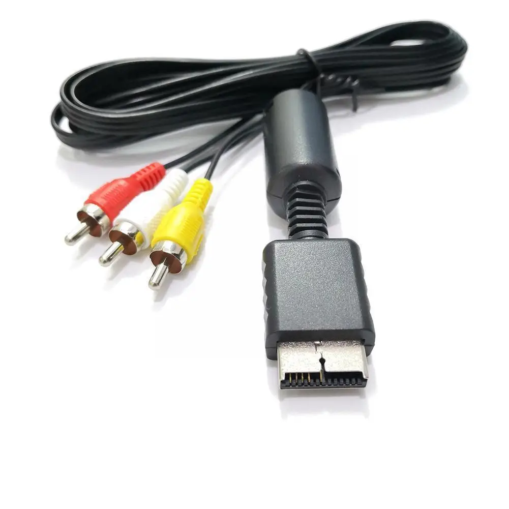 Kebidu 1m HDMI-compatible to RCA Video Audio Suitable Host Cable Cable For PS2 HD PS2AV 1.8 Video Cable RGB Cable AV Meters B6P6