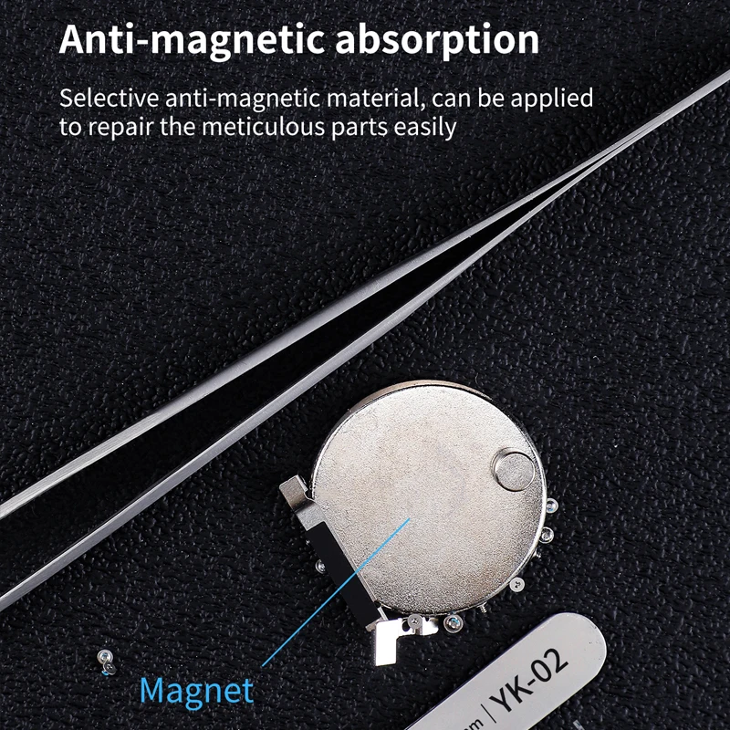 Pinzette Non magnetiche di precisione Qianli pinze in acciaio inossidabile ad alta durezza per strumenti di riparazione del filo volante del Chip della scheda madre del telefono