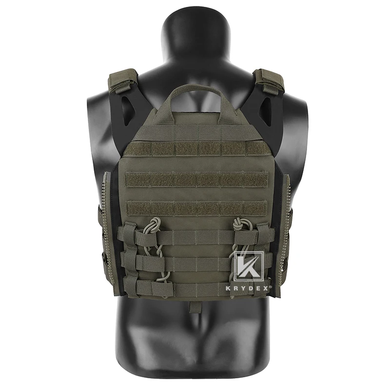 KRYDEX Tactical Vest Plate Carrier Vest Front MOLLE Flap Quick Release Armor Combat Shooting Paintball CS Vest