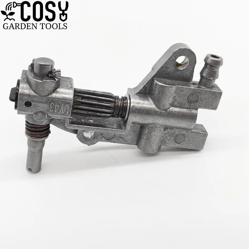 مضخة زيت للمنشار الكهربائي الصيني ، 4500 ، 5200 ، 5800 ، 45/52/ 58cc ، Tarus ، Silverline ، أدوات الحدائق ، قطع الغيار