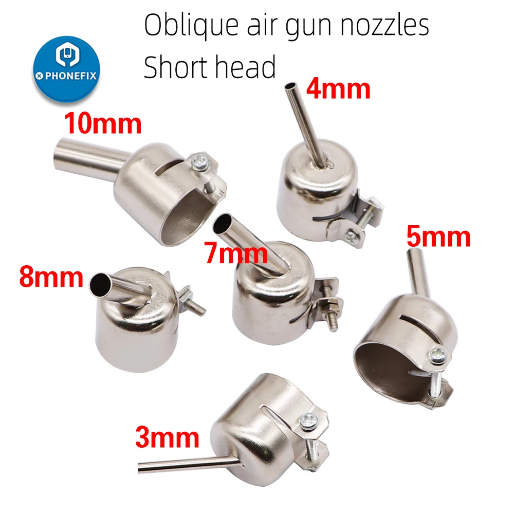 Heat Gun Resisting Nozzles Angle Nozzle For 850 Series Hot Air Station Rework Station Heat Gun Nozzle for Soldering PCB Repair