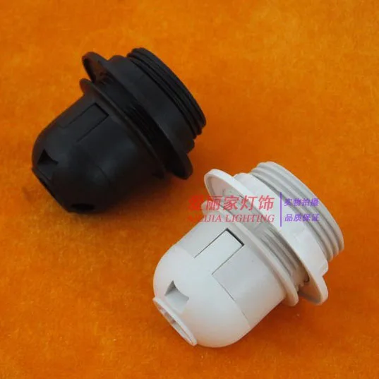10pcs Black White E27 Screw Lamp Holder Table Floor LED Light Head Socket Desktop Light 4A 250V
