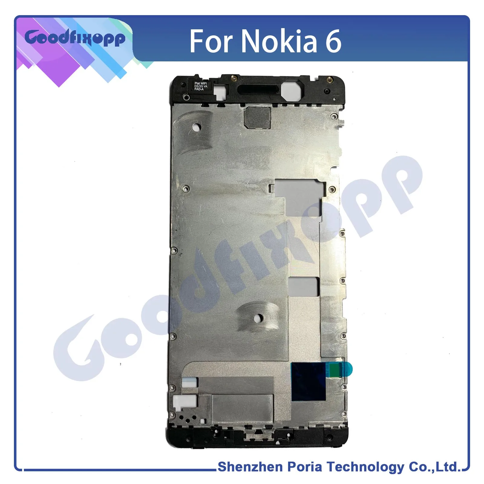 For Nokia 6 Media Case Front Frame ,Middle Bezel Frame ,LCD Screen Support Front Frame