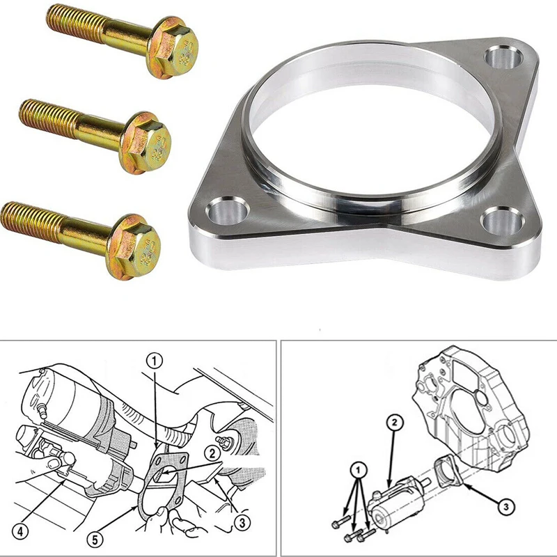 

NONY Starter Spacer with Bolts Kit 5 Speed Fits for Dodge Cummins 5.9L 1994-2002 Starter Replacement Parts