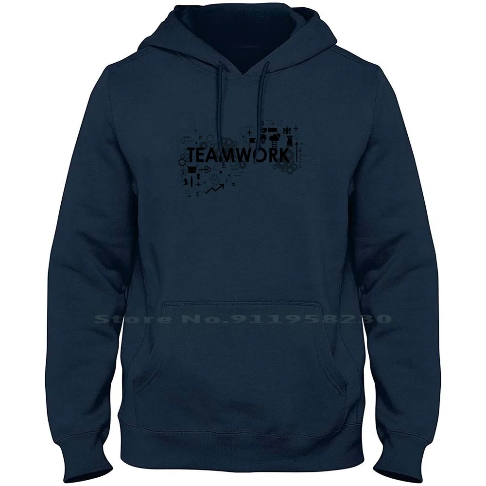 Team Work Hoodie Sweater Professional Like A Team Work Birthday Manager Villain Officer Present Worker Office Slogan Satire