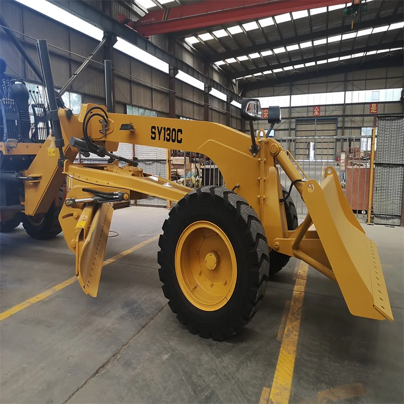 SYNBON SY130C macchina per la costruzione di strade Mini Grader ad alta efficienza con motore piccolo
