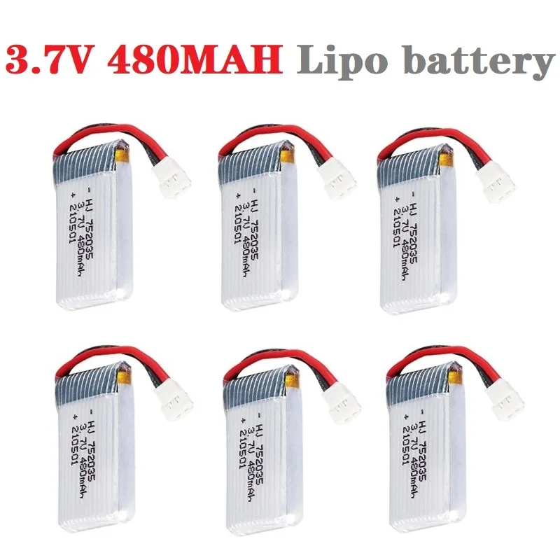 H31 Batería recargable 3,7V 480mAh para drones H107 KY101 E33C - imagen 2