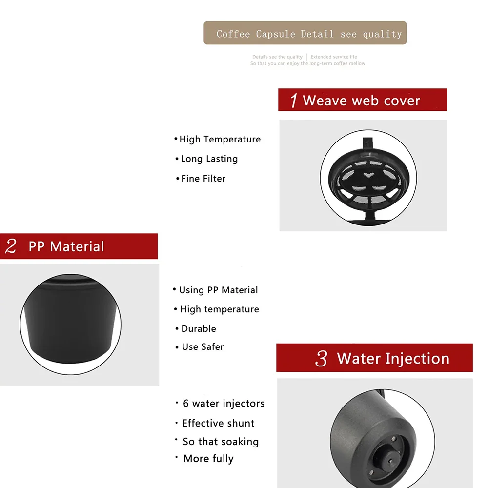 Capsule di caffè riutilizzabili icafilas per macchina Nespresso con filtro in acciaio inossidabile Tamper da cucina ricaricabile per cialde per caffè espresso