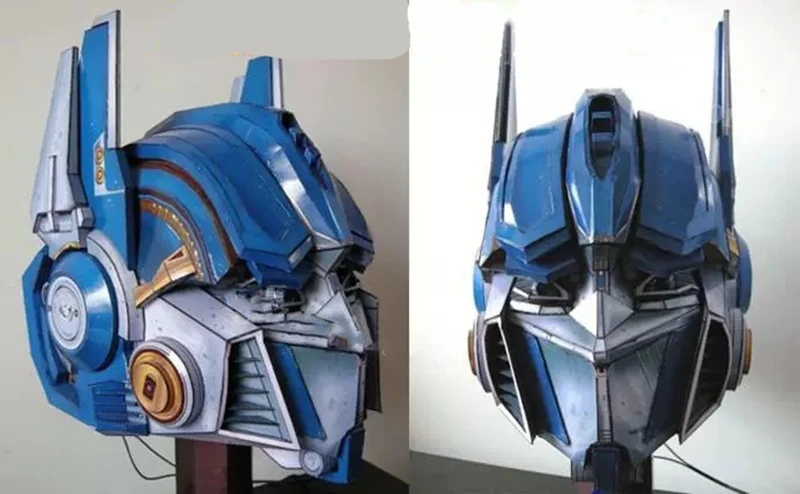 Head 3D Paper Model DIY Manual Film Television Transformation Car Robot Toys Prime Gift For Kids Headgear Paper helmet Anime