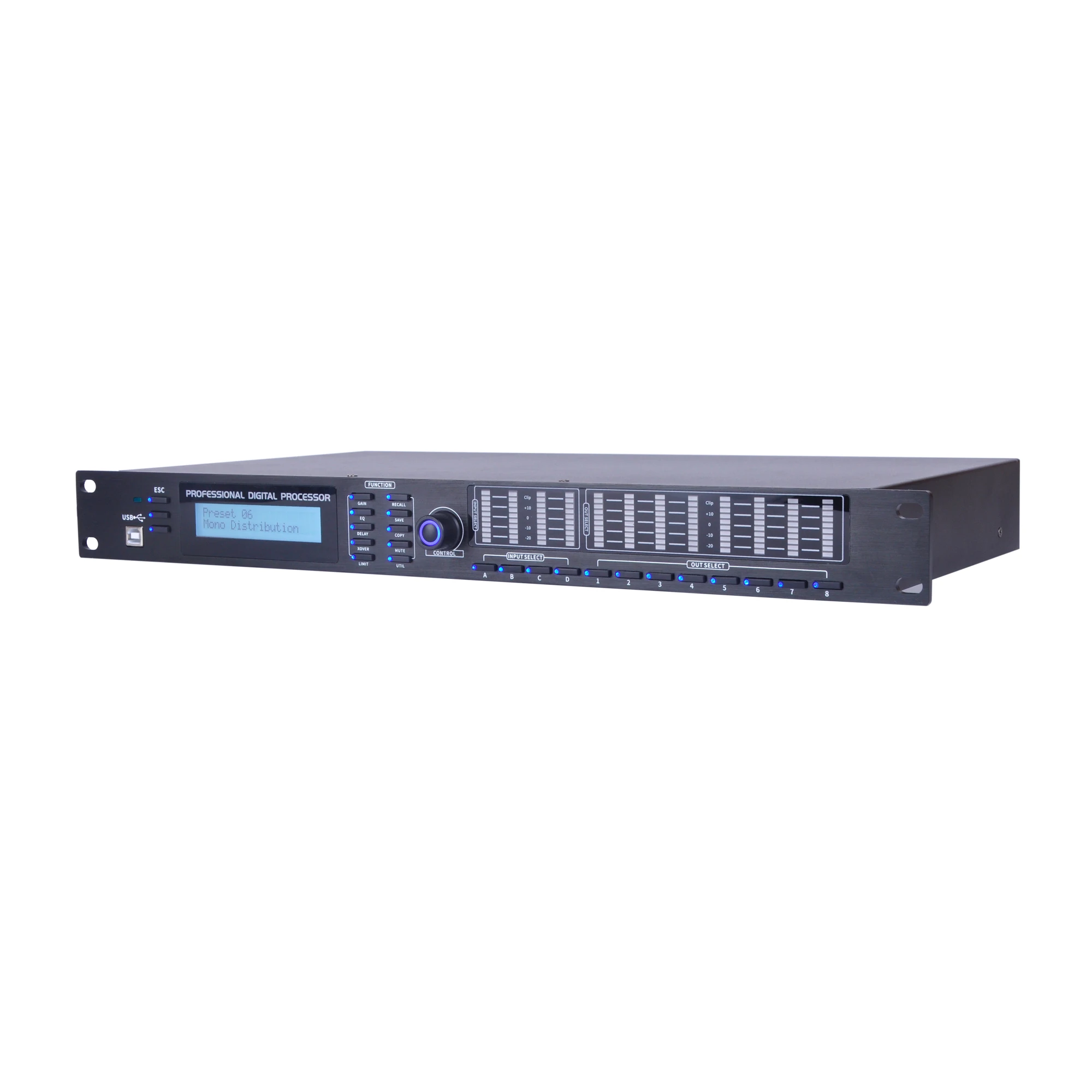 Leicozic procesor DSP 4In 8Out dźwięk cyfrowy procesor procesador De Audio Equalizer DJ Studio XTB480 dla wydajności na żywo