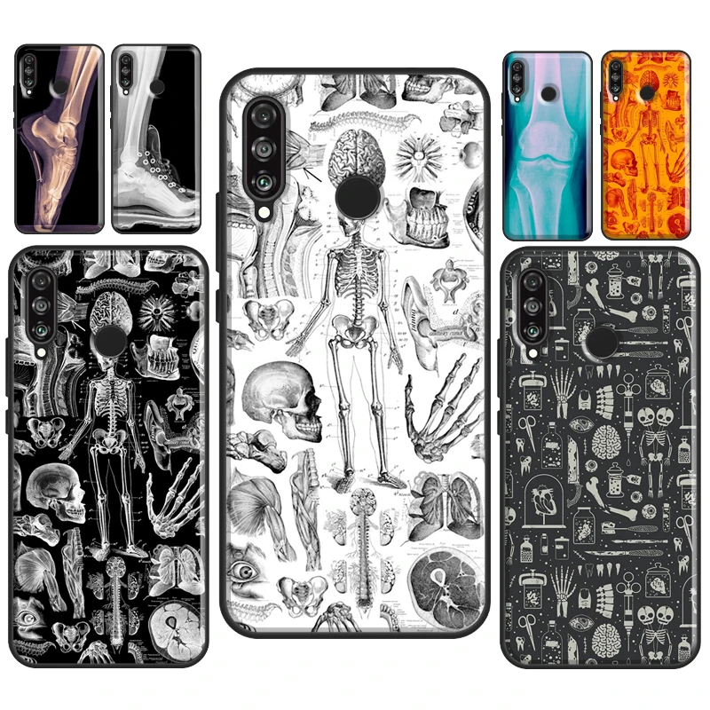 X-Ray Human Anatomy For Huawei P30 P40 P20 Pro Mate 20 10 Lite TPU Case For Huawei P Smart 2019 2021 Coque