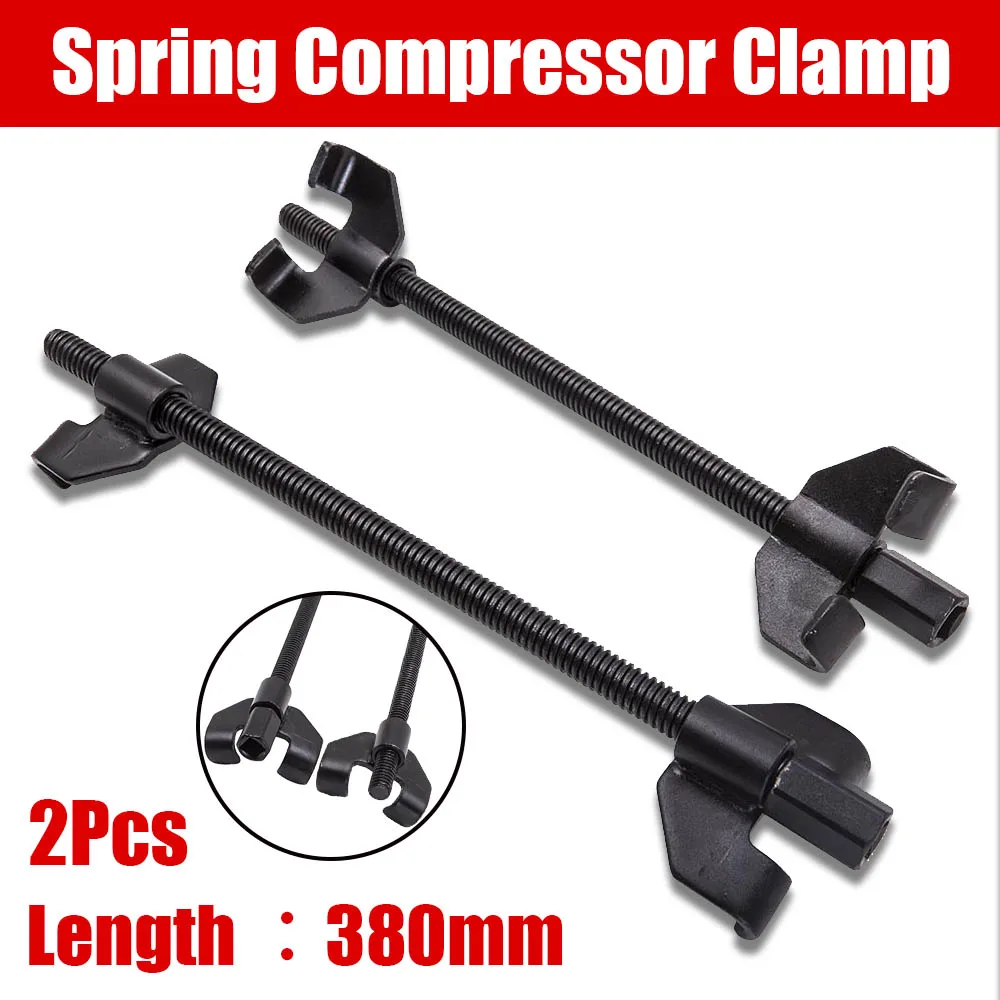 Heavy Duty Car Coil Valve Spring Compressor Clamp Set Vehicle Suspension Tool 38cm