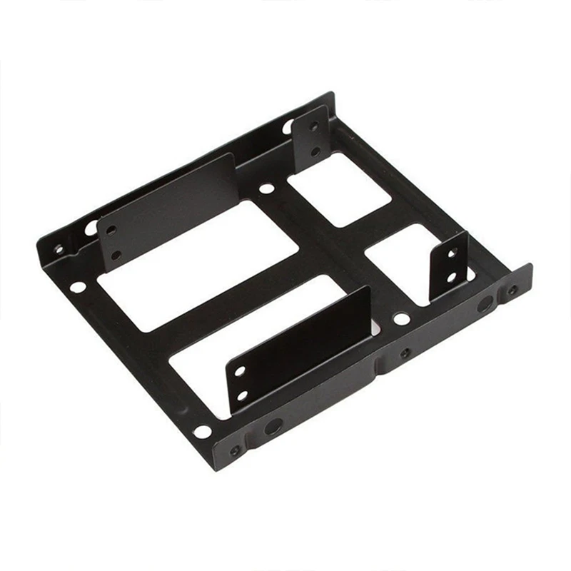 2 Bay 2.5 to 3.5 Inch External HDD SSD Metal Mounting Kit Hard Drive Adapter Bracket with SATA Data Power Cables &Screws