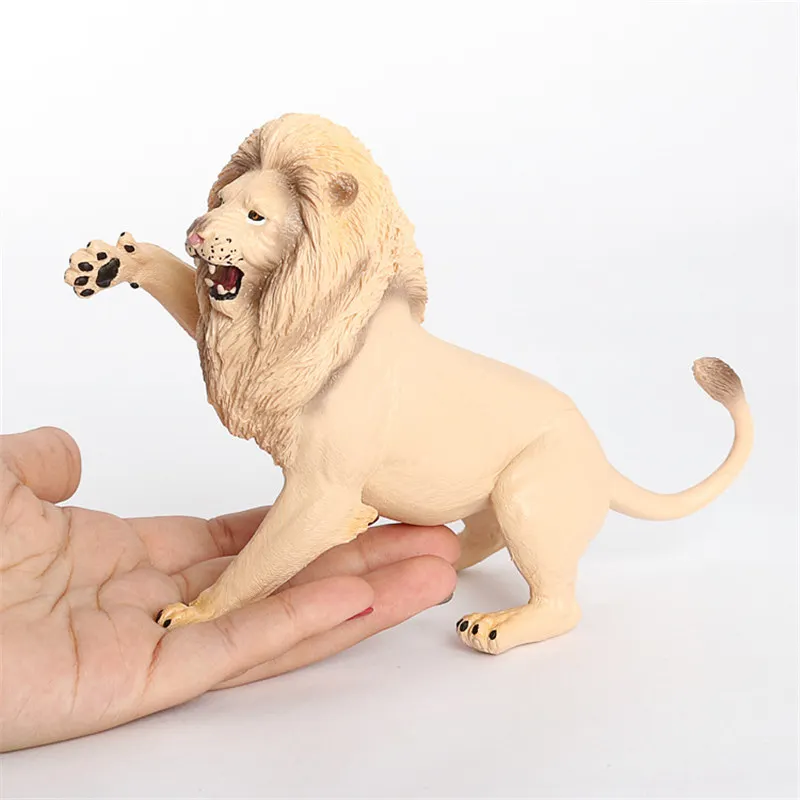 NEW Simulation Wild Animal Action Plastic Action ABS Models Lion Baby Figures Collection Dolls Educational toy for children Gift