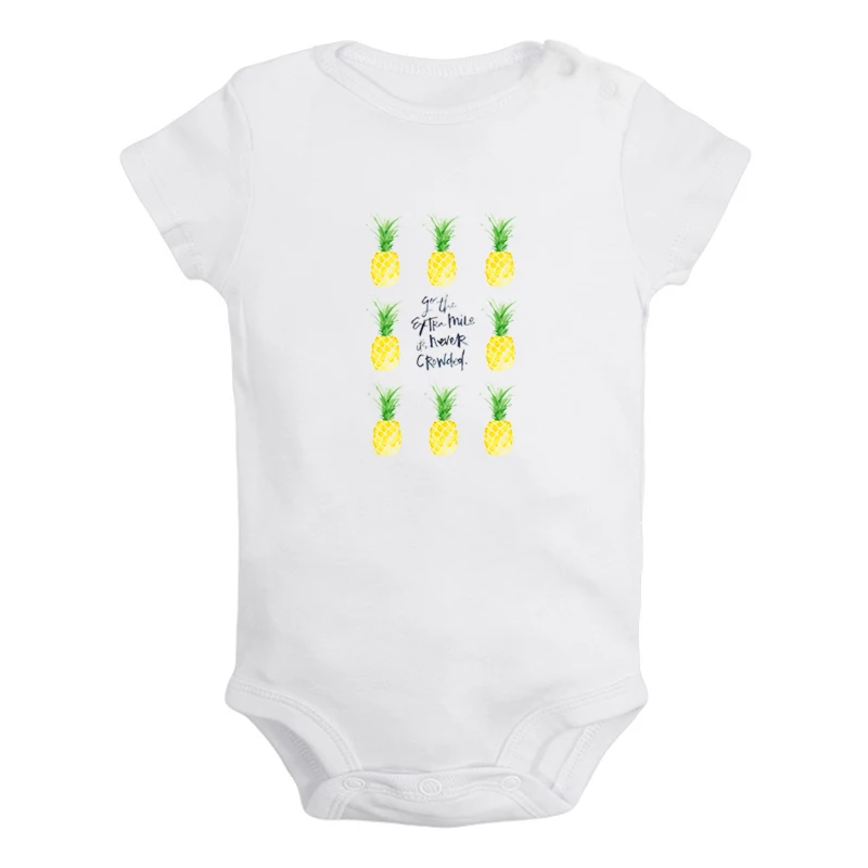 Love Fades Pizza is Forever Pineapple WiFi Newborn Baby Boys Girls Outfits Jumpsuit Print Infant Bodysuit Clothes Cotton Sets