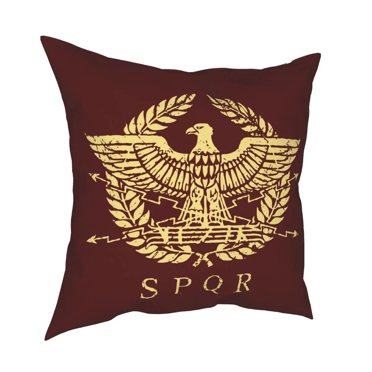 Roman Empire Eagle Emblem Pillow Cover Decoration SPQR Cushion Cover Throw Pillow for Sofa Polyester Double-sided Printing