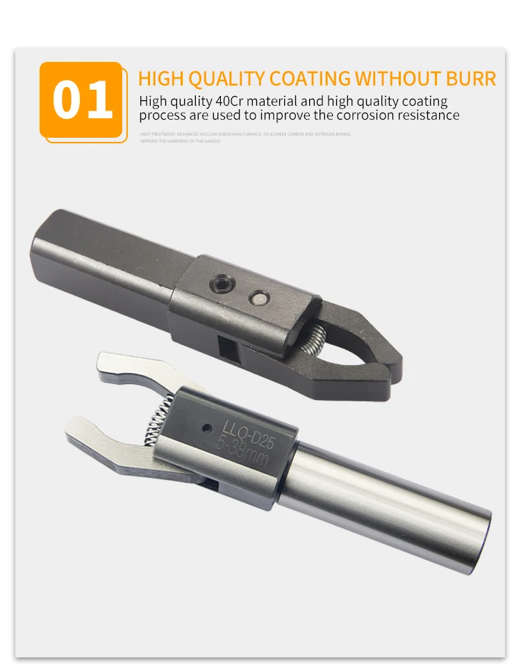 CNC Square Handle/Round Handle Automatic Puller For Lathe Puller LLQ-W16/W20/D20/W25/D25/D32 Cemented Carbide Puller 2-40/3-58mm