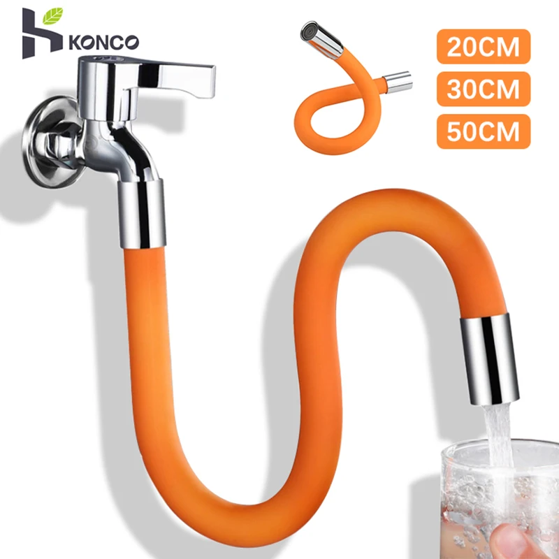 

Konco 360° Adjustable Faucet Extender Kitchen Faucet Extension Tube Bathroom Extension Water Tap Kitchen Faucet Accessories