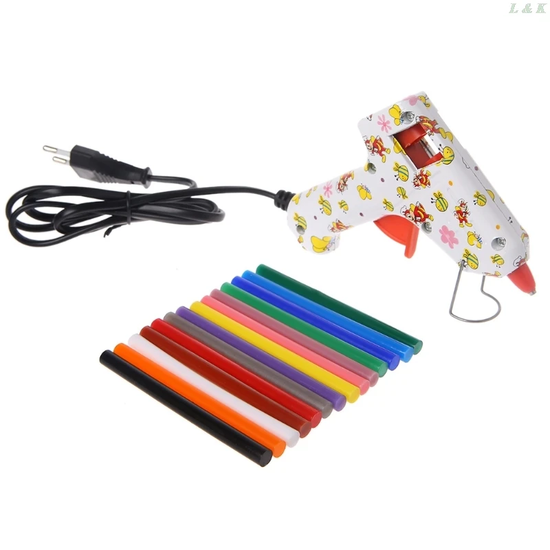 5pcs Hot Melt Glue Stick Colorato 7x100mm Adesivo Per Il FAI DA TE Giocattolo Del Mestiere Strumento di Riparazione L29K
