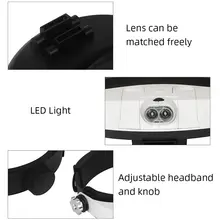 LED Headband Magnifier with Light #4