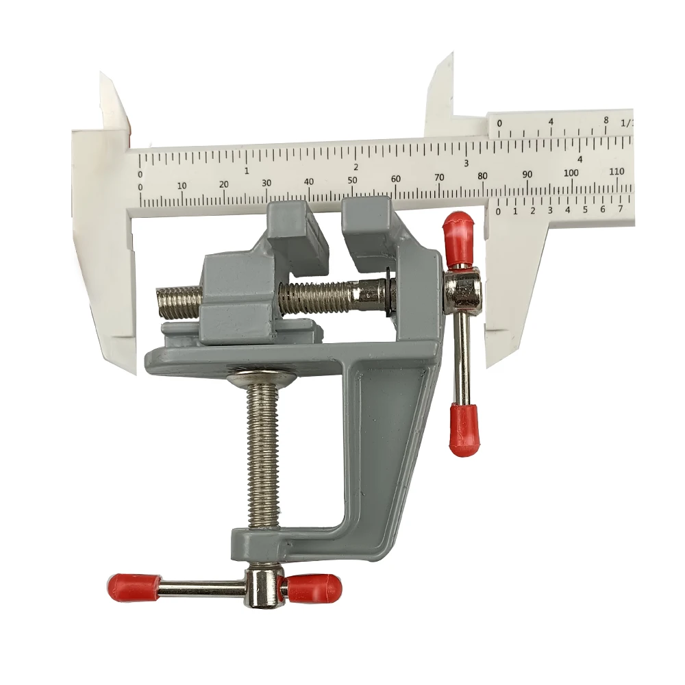 PHYHOO Aluminum Mini Table Clamp Small Bench Vice Jeweler Hobby Clamps DIY Mold Craft Repair Tool Portable Work Bench Screw Vise