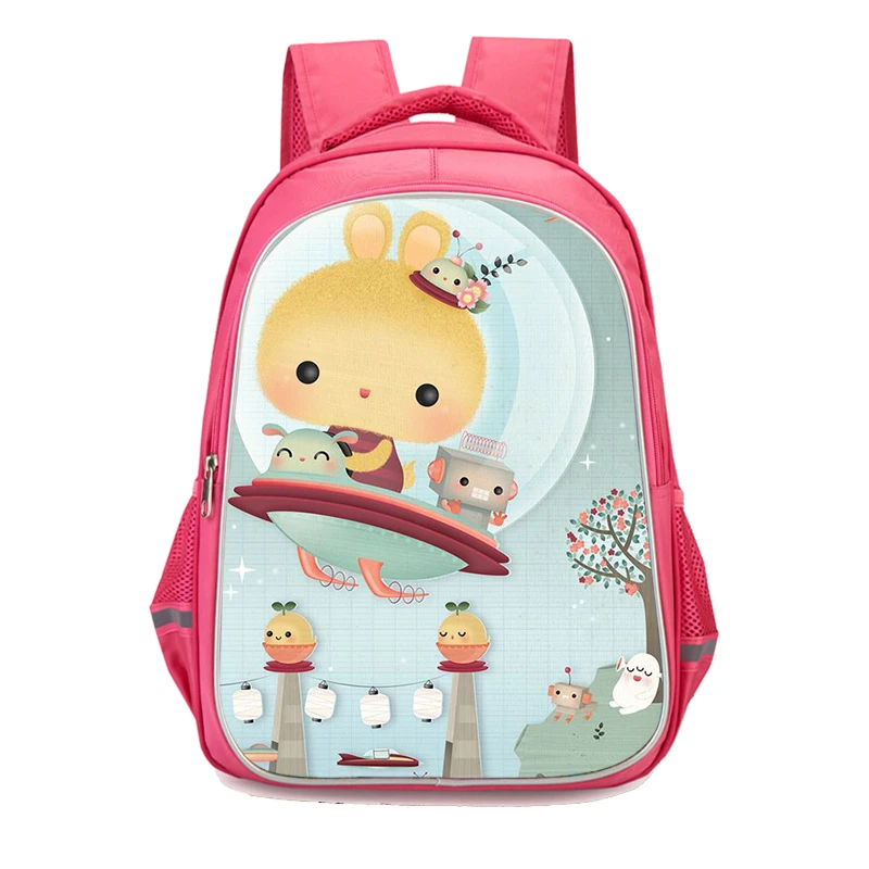 귀여운 동물 인쇄 학교 배낭 2020 여자 학교 가방 키즈 Bookbags 방수 나일론 학교 학생 Satchel Schoolbag